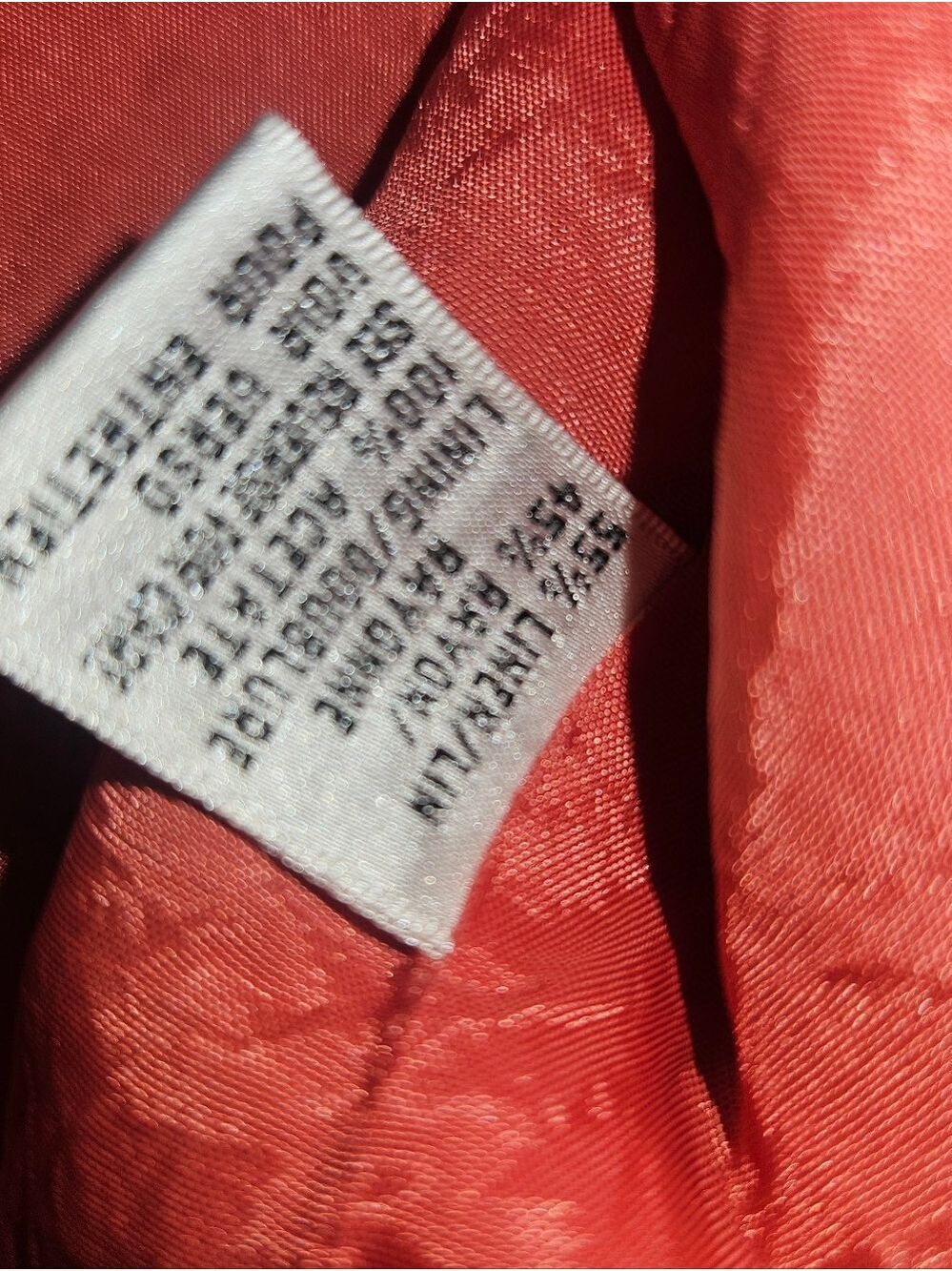 Talbots Linen Blend Dress Women’s Size 14 Floral Sleeveless Summer Coral - Picture 4 of 8